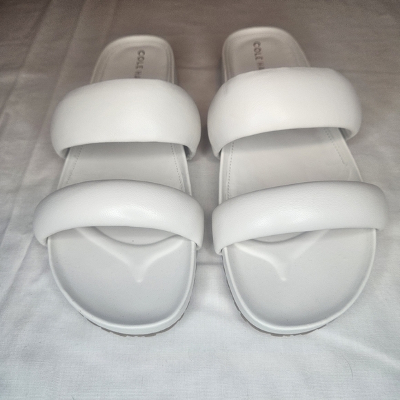 Cole Haan Mojave Double Band Slide Ivory Sz 9 NWT Retail $130 - Picture 5 of 12
